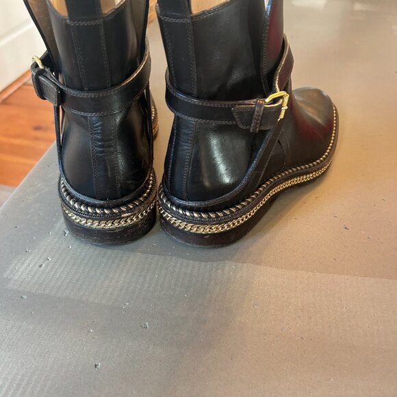 Louboutin Chain Link Shoe Boot, Dark Brown, Size 8 but runs small - Picture 6 of 6